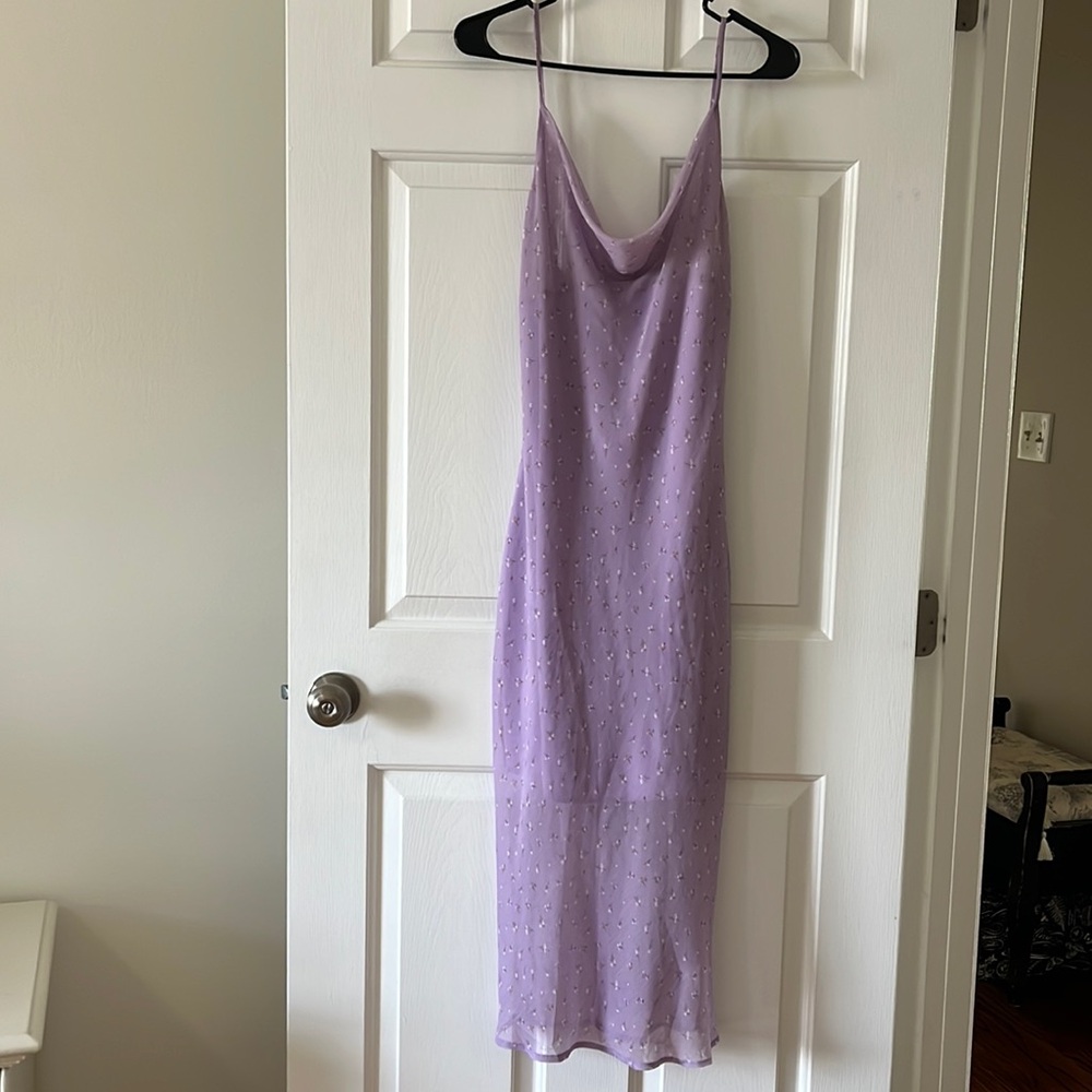 Purple Maxi Length Dress